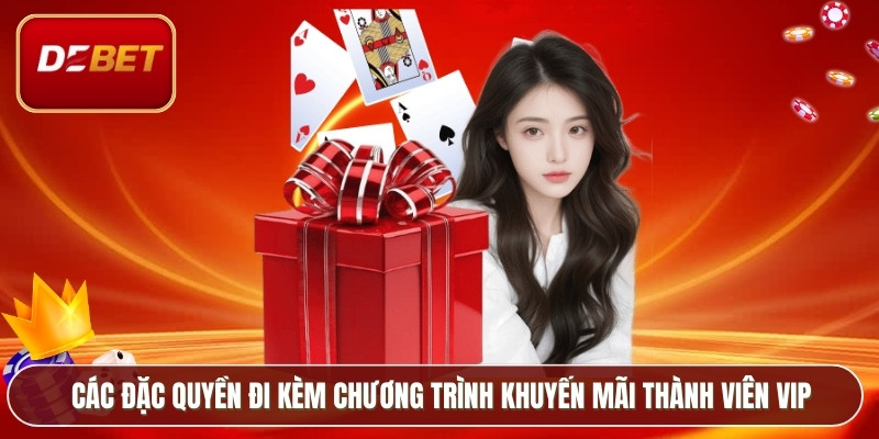 Khuyến Mãi Thành Viên VIP - Đặc Quyền Đỉnh Cao Tại Debet 3 Các đặc quyền đi kèm chương trình khuyến mãi thành viên VIP