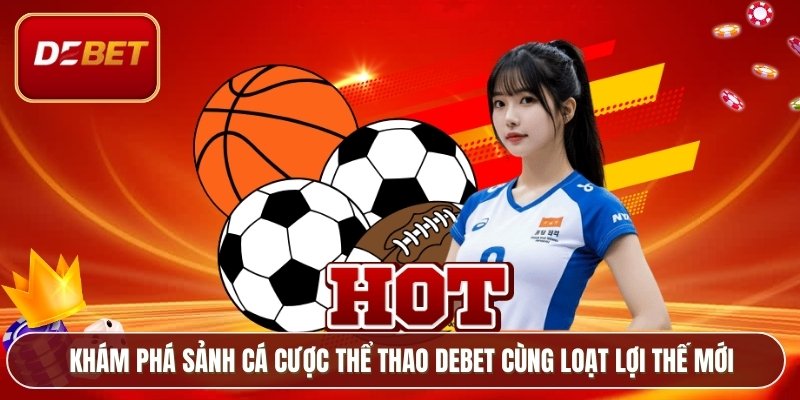 Khám phá sảnh cá cược thể thao Debet cùng loạt lợi thế mới