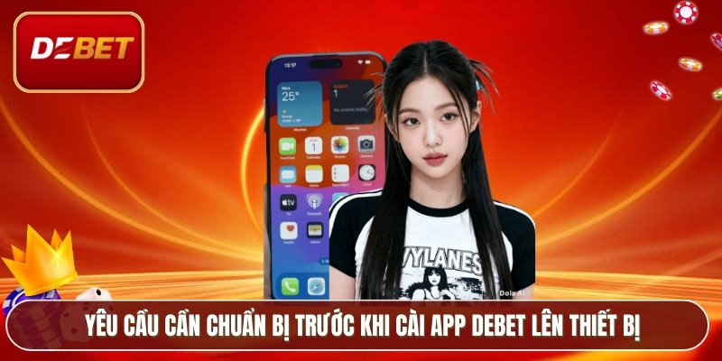 Yêu cầu cần chuẩn bị trước khi cài app Debet lên thiết bị